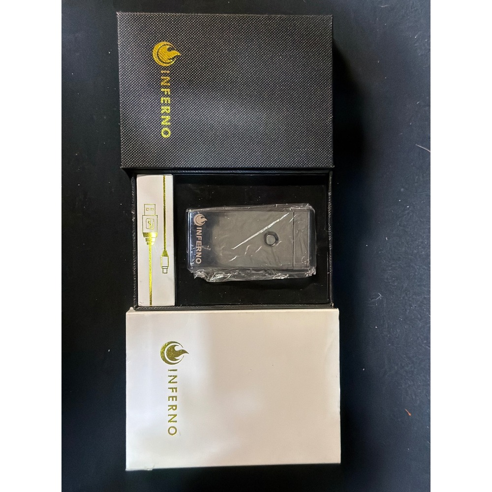 Inferno Electric Arc Lighter Rechargeable Flameless Plasma Lighter Gunmetal